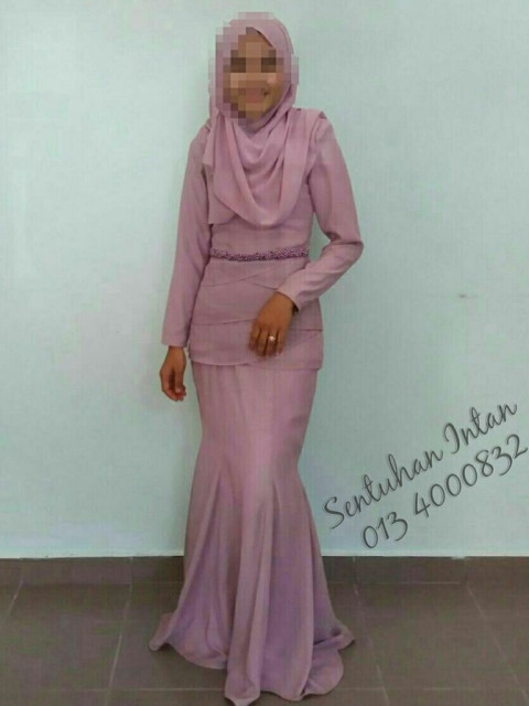 Baju Kurung Tulip + Kain  Panel SI-00003